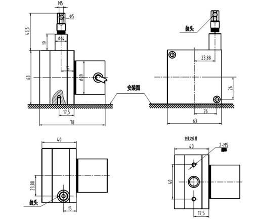 數(shù)字式拉繩(線)位移傳感器安裝調(diào)試事項(xiàng)